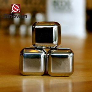 Caliente de acero inoxidable cubo de hielo cubos glaciar rocas whisky piedras granel Set - Product Image 5