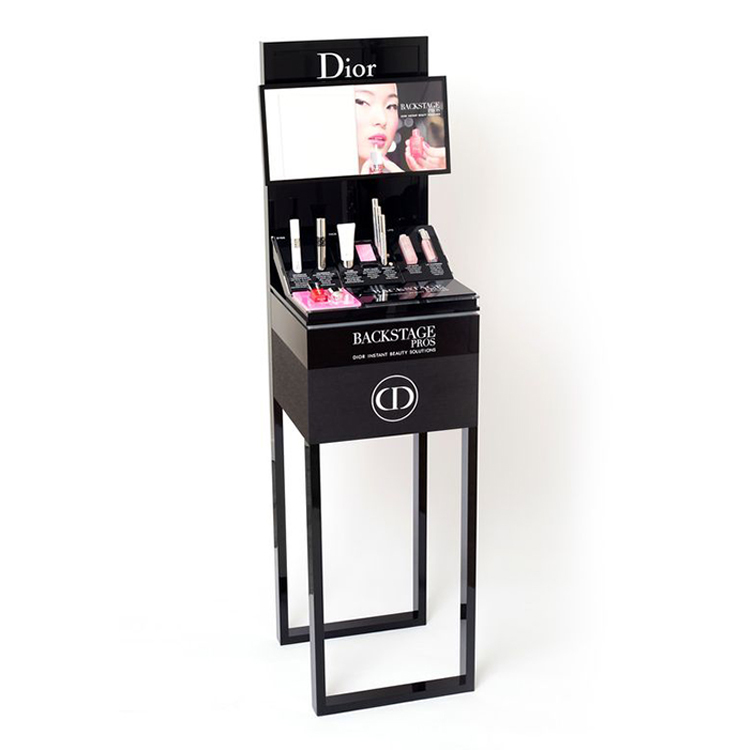 Customized Metal & Acrylic Makeup Display Stand Display case for Store Display Rack Design — view 1