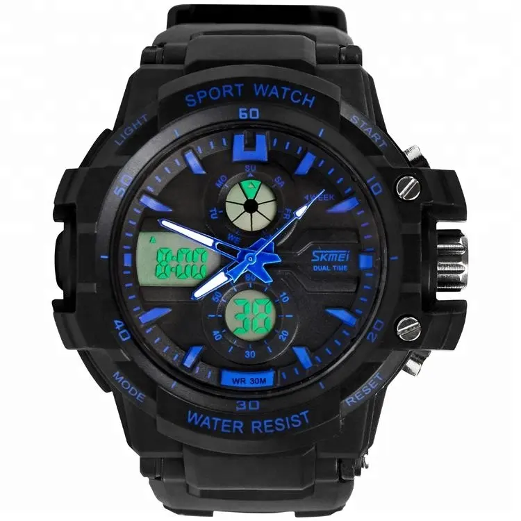 skmei 0990 double movement sports watch analog digital watch