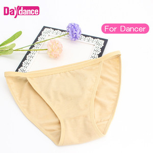Calzones de Baile de Corte Alto Color Nude, <span class=keywords><strong>Ropa</strong></span> <span class=keywords><strong>Interior</strong></span> de Algodón para Ballet para Mujer - Product Image 3