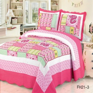venta caliente textiles para el hogar de color rosa tamaño queen 100% patchwork acolchado de algodón colchas/<span class=keywords><strong>cubrecamas</strong></span> - Product Image 1