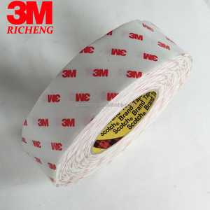 3M 9888T pita busa perekat dua sisi 50m panjang akrilik kuat tekanan sensitif perekat penutup tisu poliester PE - Product Image 3