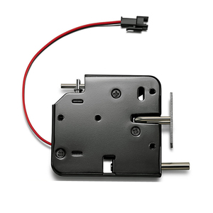 Cerradura Eléctrica de Control, Cerradura Electromagnética de 12 V CC y 2 A <span class=keywords><strong>para</strong></span> Puerta, Armario, Cajón, Casilleros, Pestillo de Acero al Carbono, Candado Negro - Product Image 4