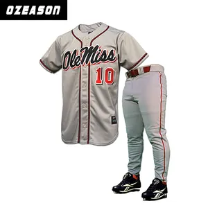 Conjuntos de uniformes de béisbol para jóvenes al por mayor personalizados de fábrica