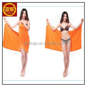 تنورة حمام من المايكروفايبر للبيع بالجملة من الصين، فستان سبا ومنشفة استحمام - Product Image 3