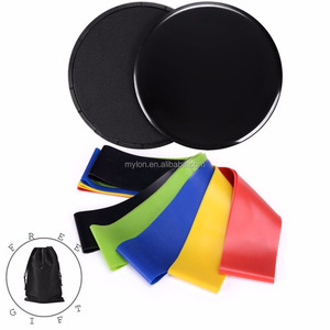 Dischi scorrevoli dischi scorrevoli <span class=keywords><strong>Core</strong></span> <span class=keywords><strong>Sliders</strong></span> dischi scorrevoli professionali e fasce elastiche di resistenza Bundle - Product Image 1