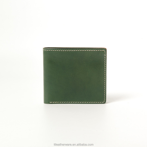 Pin ev — portefeuille en cuir de vache pour hommes, mince et vert - Product Image 3