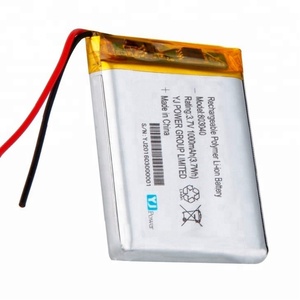 แบตเตอรี่ลิเธียมโพลิเมอร์แบบชาร์จได้ Li-ion 803040 3.7v 1000mah - Product Image 2