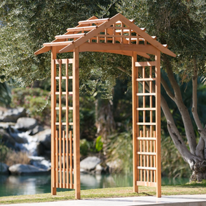 Pergola en bois pour décoration extérieure, arche de jardin, <span class=keywords><strong>tonnelle</strong></span> - Product Image 2