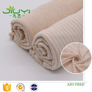 Commercio all'ingrosso naturale tubo tubolare a righe in <span class=keywords><strong>cotone</strong></span> <span class=keywords><strong>jersey</strong></span> knit all'ingrosso <span class=keywords><strong>cotone</strong></span> organico tessuto <span class=keywords><strong>jersey</strong></span> - Product Image 1