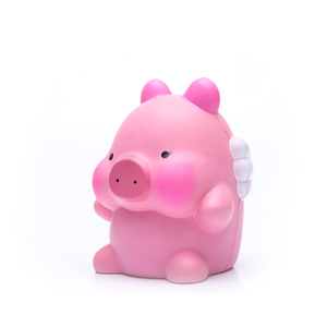 Conception personnalisée chine gros rose cochon volant pu squishy jouets - Product Image 2