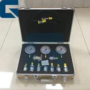 挖掘机 Hyudraulic 泵压力测试仪表，液压泵压力测试工具，液压测试套件