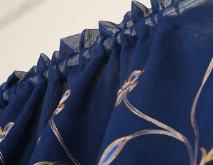 Ready Made Doppio Strato di Ricamo Floreale <span class=keywords><strong>Tende</strong></span> per Windows Tasca Asta di Tenda di Trasporto di <span class=keywords><strong>Tulle</strong></span> - Product Image 3