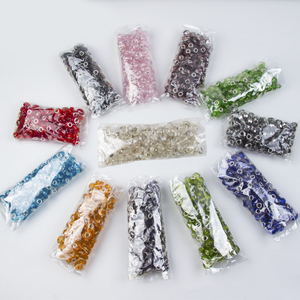 AliLeader Prix de gros 50 pcs/pack Perles de cristal Perles de cheveux pour <span class=keywords><strong>Dreadlocks</strong></span> <span class=keywords><strong>Bijoux</strong></span> de cheveux - Product Image 1