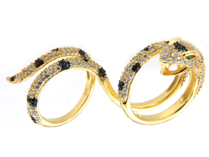 Gioielli Kirin, Anelli in <span class=keywords><strong>Argento</strong></span> <span class=keywords><strong>925</strong></span> con Farfalla e Fiore in Zirconia Cubica, Anelli Placcati Oro a Forma di <span class=keywords><strong>Serpente</strong></span>, <span class=keywords><strong>Anello</strong></span> alla Moda a Forma di Insetto - Product Image 3