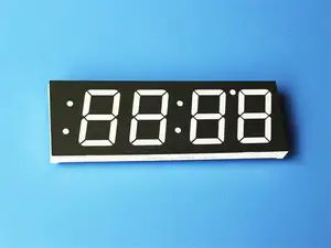 1,2 pulgadas 7 segmentos reloj pantalla led de 4 dígitos pantalla led de 7 segmentos de fábrica