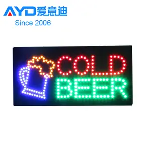 Aliexpress Indoor Advertising Program Cold Beer Open Display LED Price Sign