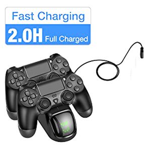 Estación <span class=keywords><strong>de</strong></span> carga rápida para Ps4, estación <span class=keywords><strong>de</strong></span> carga Dual, <span class=keywords><strong>4</strong></span> controladores inalámbricos - Product Image 2