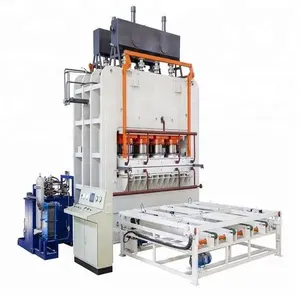 automatic short cycle hot press for laminate flooring parquet production line