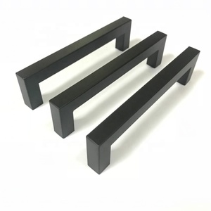 亚光黑色整理 12 * 12毫米方形 T 形厨柜橱柜拉手 - Product Image 3