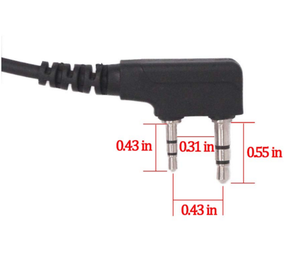 ชุดหูฟังพร้อมปุ่ม PTT และไมโครโฟน ใช้ได้กับวิทยุสื่อสาร KENWOOD รุ่น UV-5R, BF-888S, H777, MD-<span class=keywords><strong>380</strong></span>, KD-C1, TK-3206, NX-220 - Product Image 4