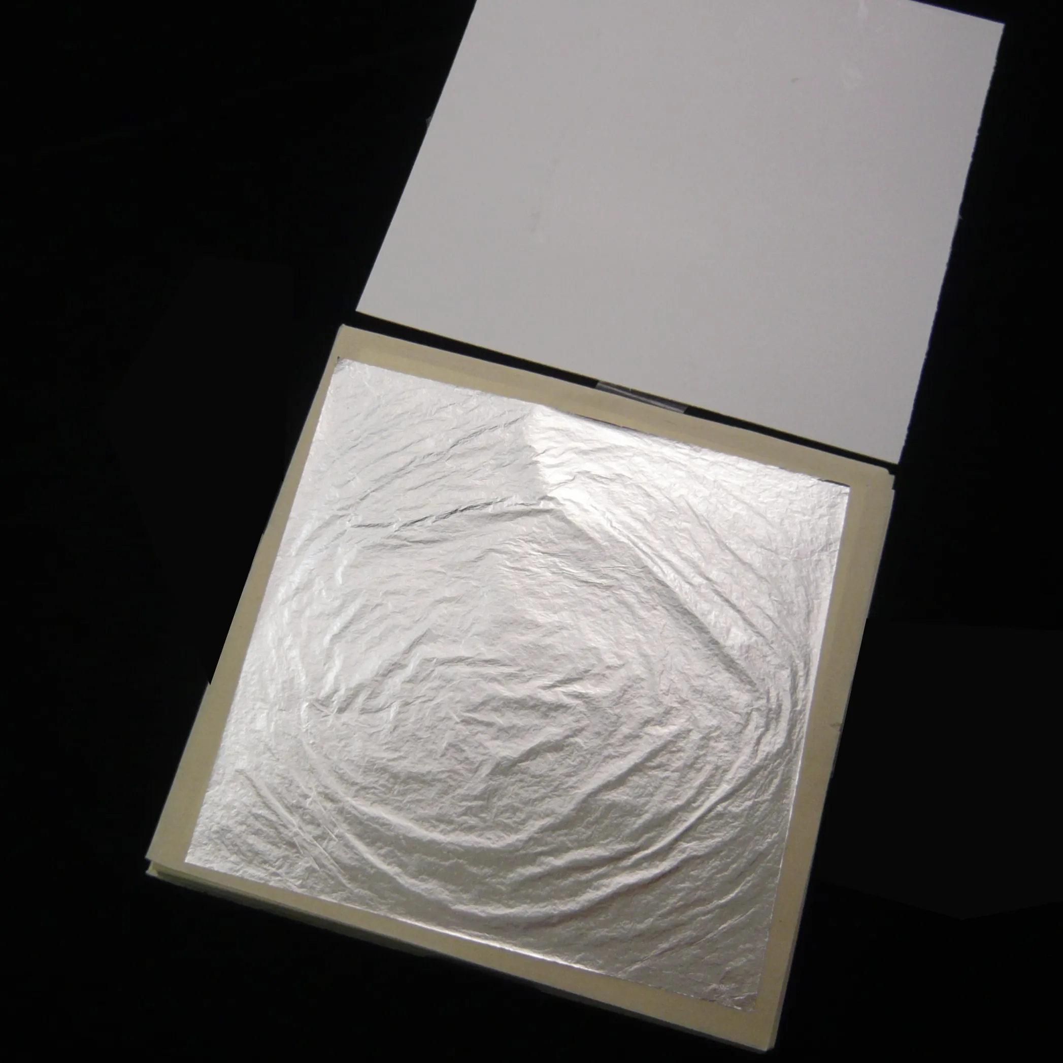 Wholesale Silver葉100% 純銀箔本金メッキシルバーシート11X11センチメートル豪華なCrafts装飾