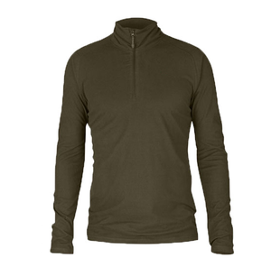 Camisa de manga larga para hombre, prenda de vestir, de lana merina, con cremallera 1/4 personalizada, de alta calidad, venta al por mayor - Product Image 3