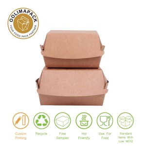 Caja de papel para hamburguesa, cartón caja de hamburguesa - Product Image 3