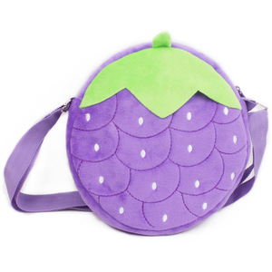 Nuovo stile piccolo carino <span class=keywords><strong>fragola</strong></span> a forma di uva peluche personalizzato portamonete borse a tracolla per bambini - Product Image 4