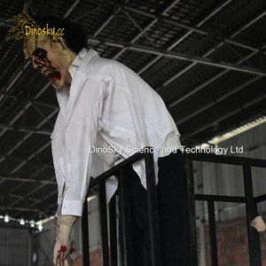 Casa embrujada, valla de horror de zombies, tamaño real, fantasma para sala de <span class=keywords><strong>escape</strong></span>, halloween - Product Image 2