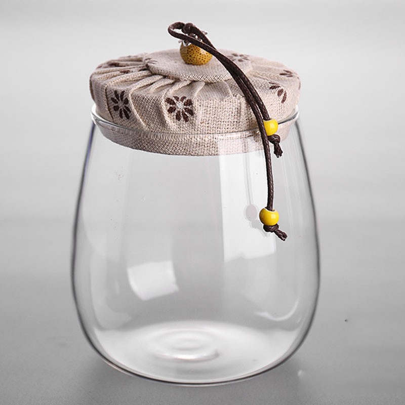 Hot Sell Borosilicate Kitchen Storage Glass Jar Heat Resistant Glass Storage Food Jar