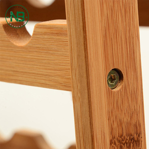 Kệ 25 Chai 5 Tầng Đung Đưa, Giá Để Rượu Bằng Tre Trưng Bày Đứng Miễn Phí - Product Image 4