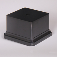 Base en plastique de conception moderne, base en plastique noir, base de trophée noire