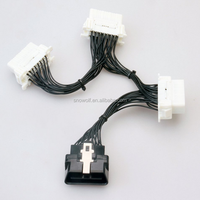 Cable de Extensión Divisor en Y de 16 Pines, 1 a 3, para Diagnóstico OBD2, Cable Electrónico para Automóvil, Tamaño Personalizable, 1 Mes de Garantía
