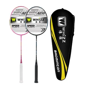 675mm länge nylon saiten 22-28lbs carbon faser badminton schläger