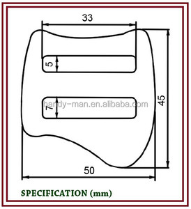 A2785-R Aluminum Stamped Adjuster Buckle - Product Image 2