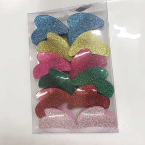 Stile europeo e americano delle donne Glitter acrilico <span class=keywords><strong>capelli</strong></span> artiglio Clip a forma di cuore per il regalo - Product Image 4