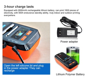 2024 puty thiết kế mới 1D <span class=keywords><strong>2D</strong></span> mã vạch điện thoại truyền nhiệt máy in nhãn PT-66DC impresora de etiquetas - Product Image 4