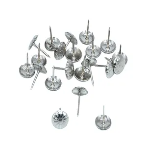 High quality 13mm big size silver thumb tack round head metal thumb tack