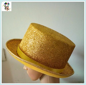 Cheap Gold Color <strong>Adult</strong> <strong>Party</strong> Fancy Dress Costume Round Top <strong>Hats</strong> HPC-0293 - Product Image 3