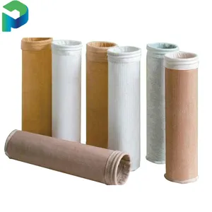 Poliéster nomex P84 de fibra de vidrio PTFE bolsa de filtro de polvo