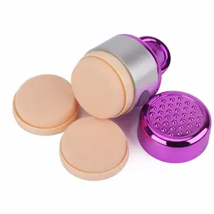 Vibratie Spons Blender Foundation Huid Elektrische Poederdeeg Machine Make-Up Cosmetische Puff 2021 Make-Up 3d Opp Zak Rond