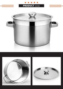 Haute qualité acier inoxydable cookwarel <span class=keywords><strong>grande</strong></span> <span class=keywords><strong>marmite</strong></span> avec poignée - Product Image 2