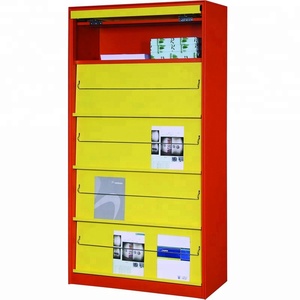 Özel yapılmış Modern Metal ve ahşap kitaplık melamin kitaplık kitaplık - Product Image 6