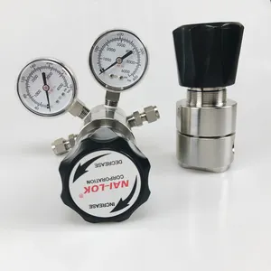 Stainless steel hastelloy diaphragm regulator for high corrosive gas