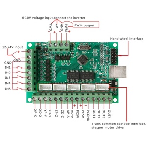 Großhandel CNC USB MACH3 100Khz Breakout Board 5-Achsen-Schnittstellentreiber - Product Image 2