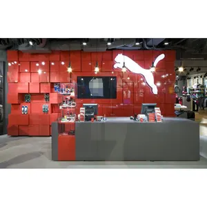 LUX设计新风格运动商店室内设计，运动商店设备，专卖店展示