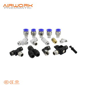 Conectores Neumáticos de Empuje Rápido, Conector Macho Recto de <span class=keywords><strong>1</strong></span>/8, Conexión Rápida de 6 mm, Plástico y Latón - Product Image 4