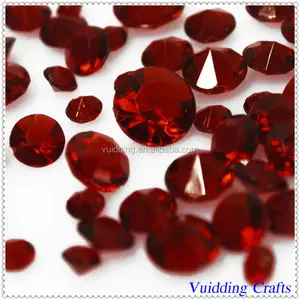 Mooie Ruby Plastic Gems Confetti Voor Party Tafeldecoratie