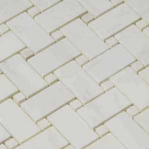 Doğrudan Fabrika Fiyat <span class=keywords><strong>1X2</strong></span> basketweave mozaik Dolomiti vietnam kristal beyaz mermer fayans - Product Image 2